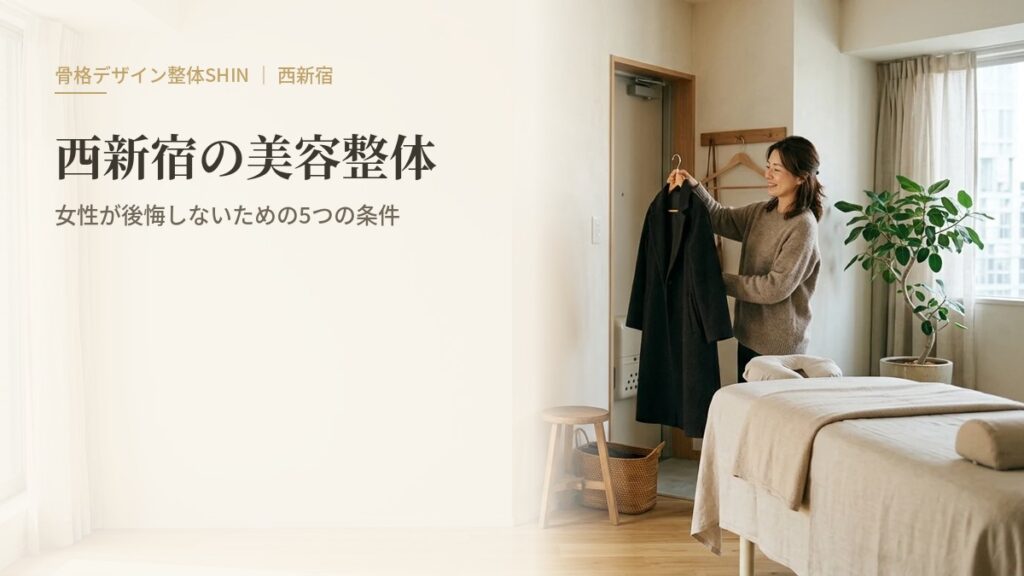 西新宿の美容整体|女性が後悔しないための5つの条件